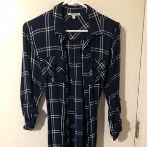 Blue plaid dress from Charlotte Russe